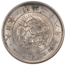 Coin, Japan, Mutsuhito, Yen, 1895, AU(55-58), Silver, KM:A25.3