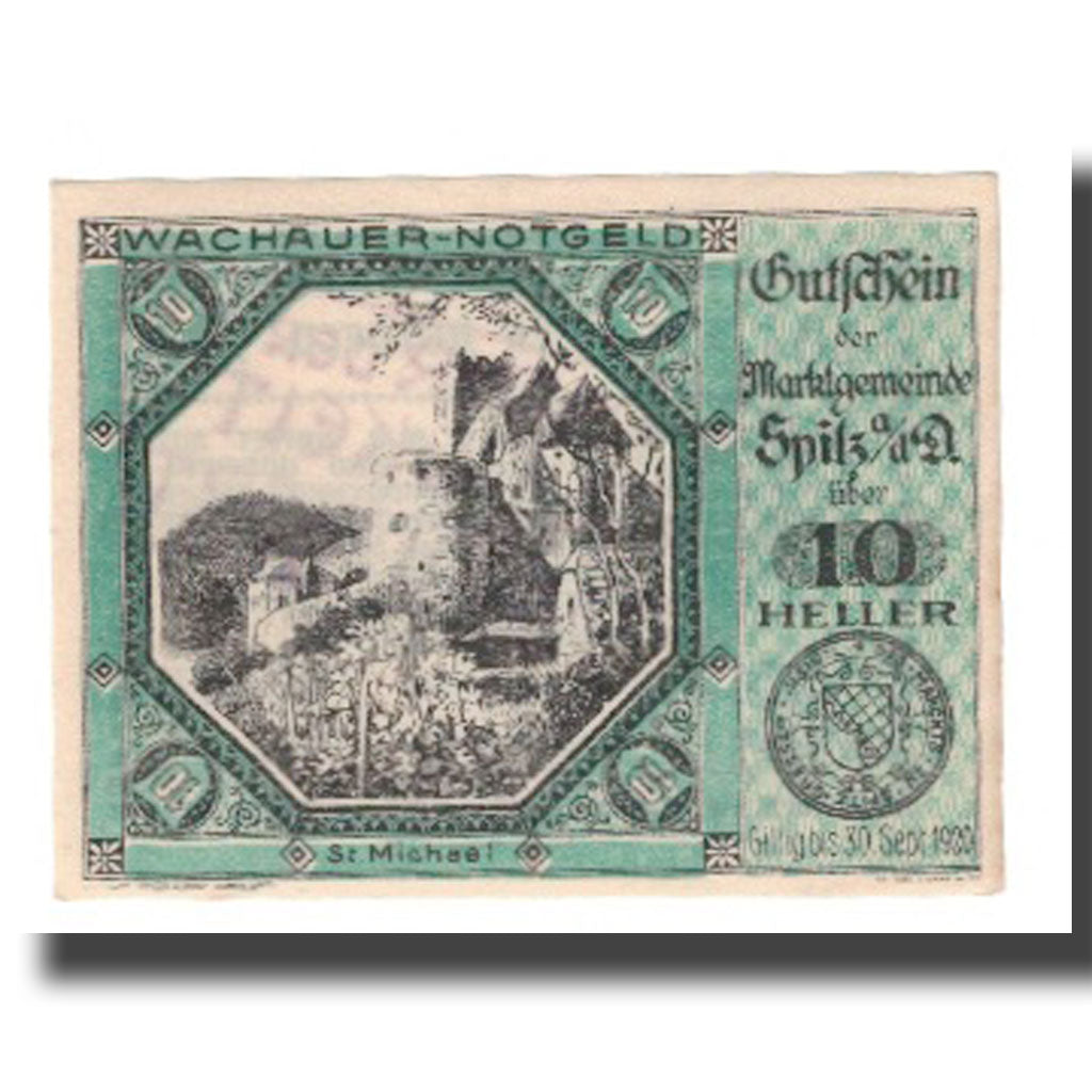 Geldschein, Österreich, Wachauer Notgeld St. Michael N.Ö. Gemeinde, 10 Heller