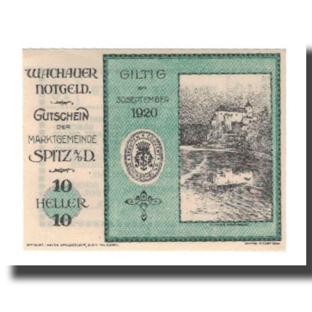Banknote, Austria, Wachauer Notgeld Schönbühel N.Ö. Gemeinde, 10 Heller
