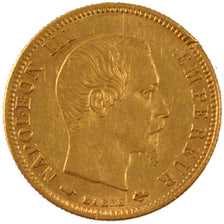 FRANCE, 5 Francs, 1859, Paris, EF(40-45), Gold, Gadoury #1001, 1.59