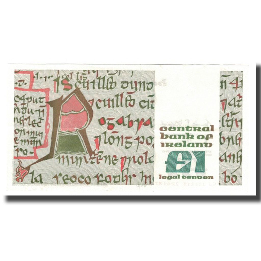 Banknote, Ireland - Republic, 1 Pound, 1977-1989, 1987-04-22, KM:70d, UNC(60-62)