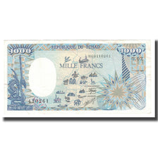 Banknote, Chad, 1000 Francs, 1984-1985, 1985-01-01, KM:10, AU(55-58)