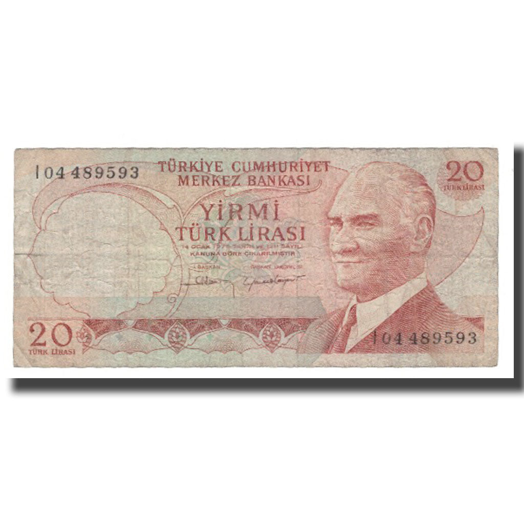 Banconote, Turchia, 20 Lira, 1970, 1970-01-14, KM:187b, MB