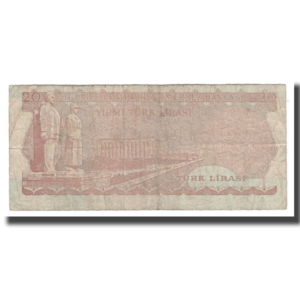 Banconote, Turchia, 20 Lira, 1970, 1970-01-14, KM:187b, MB