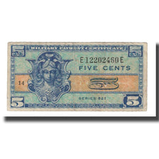 Banknote, United States, 5 Cents, Undated (1954), KM:M29a, VF(20-25)