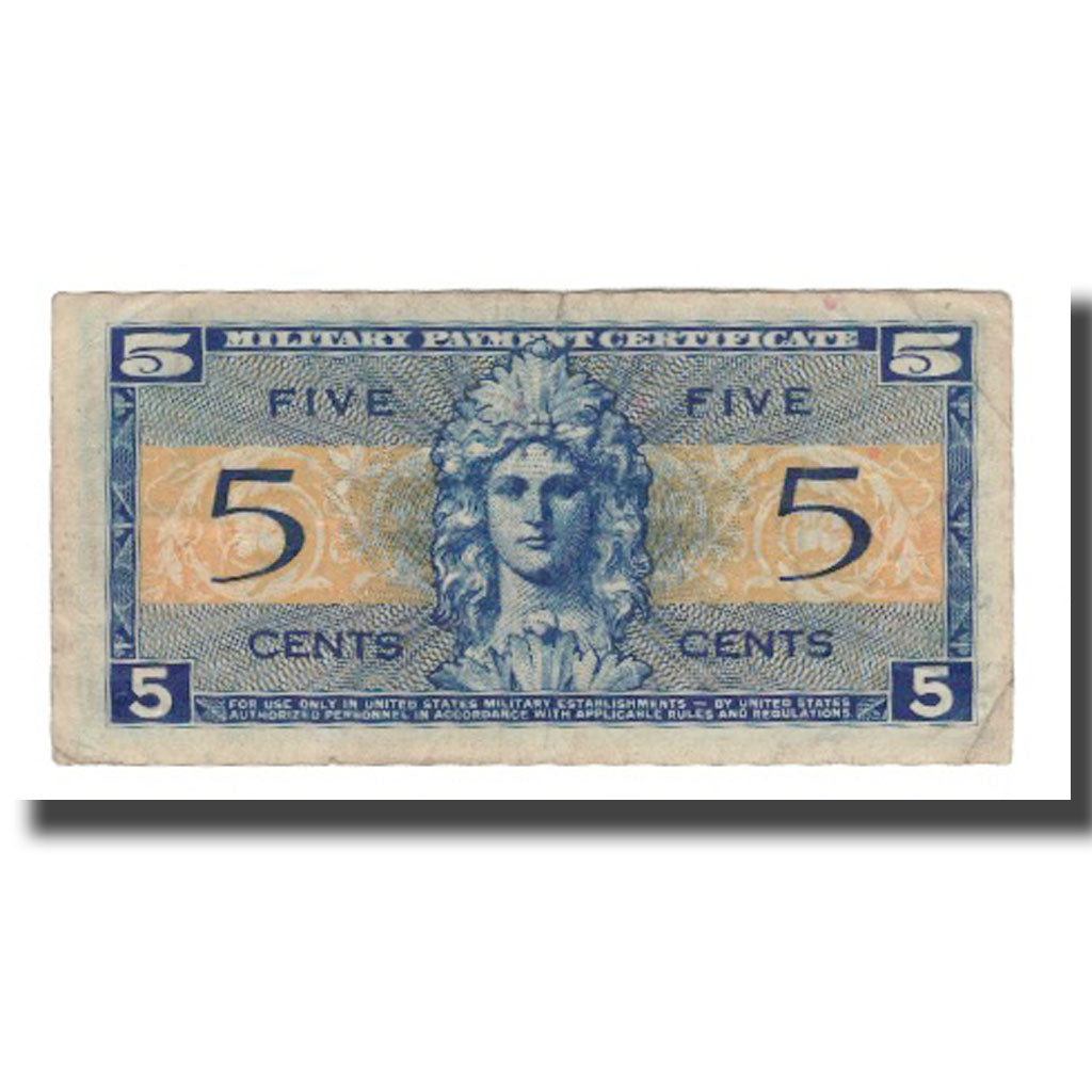 Banknote, United States, 5 Cents, Undated (1954), KM:M29a, VF(20-25)