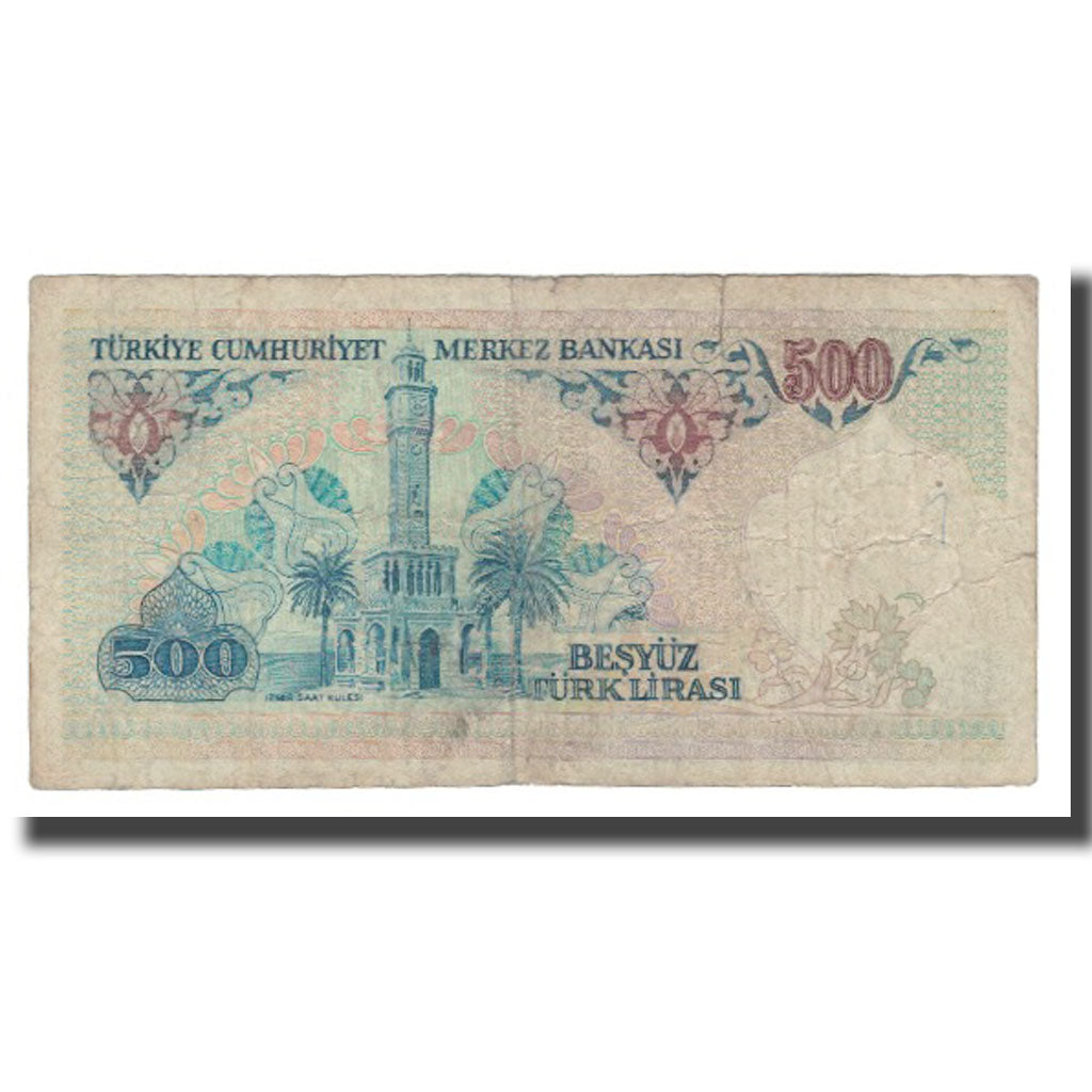 Biljet, Turkije, 500 Lira, 1970, 1970-01-14, KM:195, B