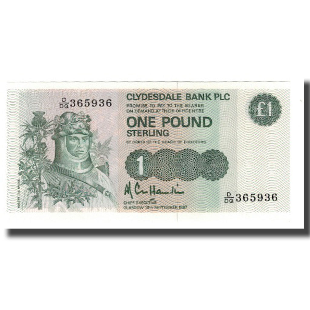 Banknote, Scotland, 1 Pound, 1982-1988, 1987-09-18, KM:211d, UNC(65-70)
