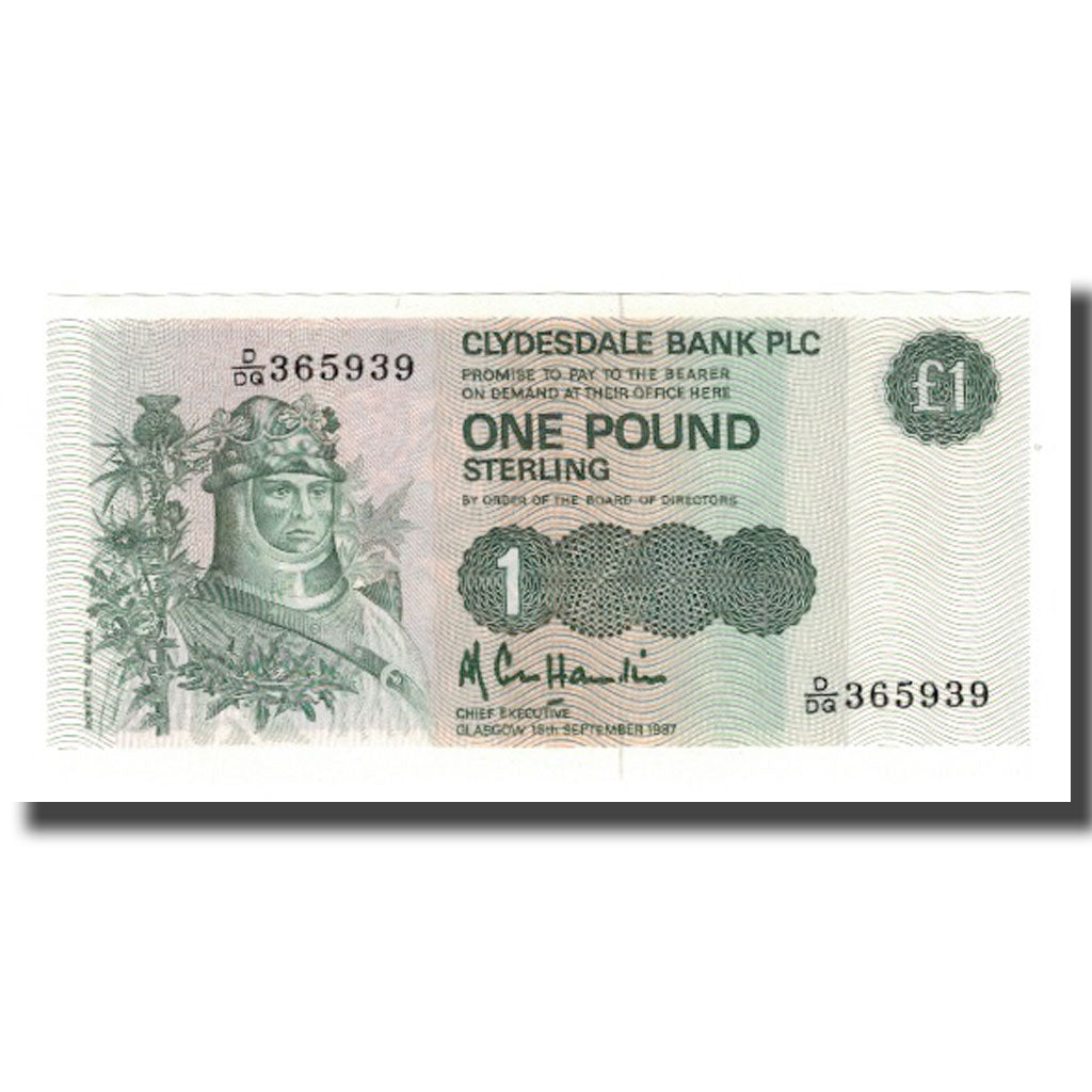 Banknote, Scotland, 1 Pound, 1982-1988, 1987-09-18, KM:211d, UNC(65-70)
