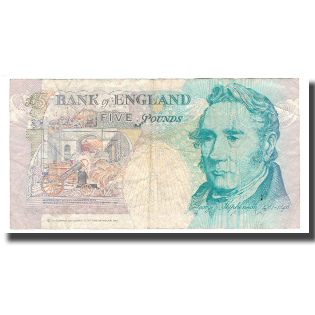 Banknote, Great Britain, 5 Pounds, 1990-1992, 1990, KM:382b, VF(20-25)