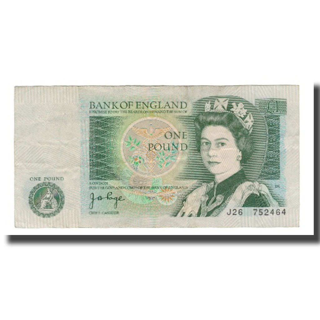 Banknote, Great Britain, 1 Pound, Undated (1978-84), KM:377a, EF(40-45)