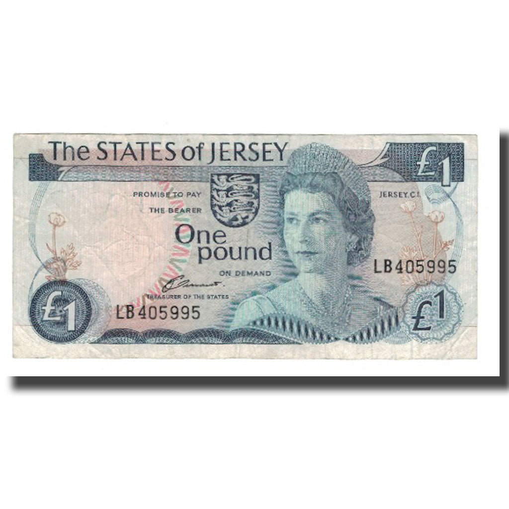 Banknote, Jersey, 1 Pound, Undated (1976-1988), Undated (1976-1988), KM:11a