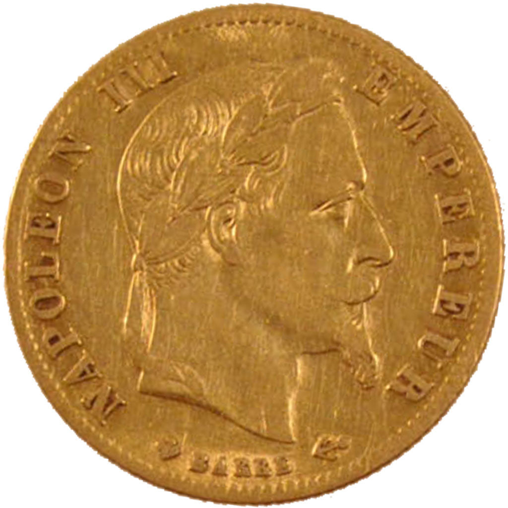 Second Empire, 5 Francs or Napoléon III tête laurée