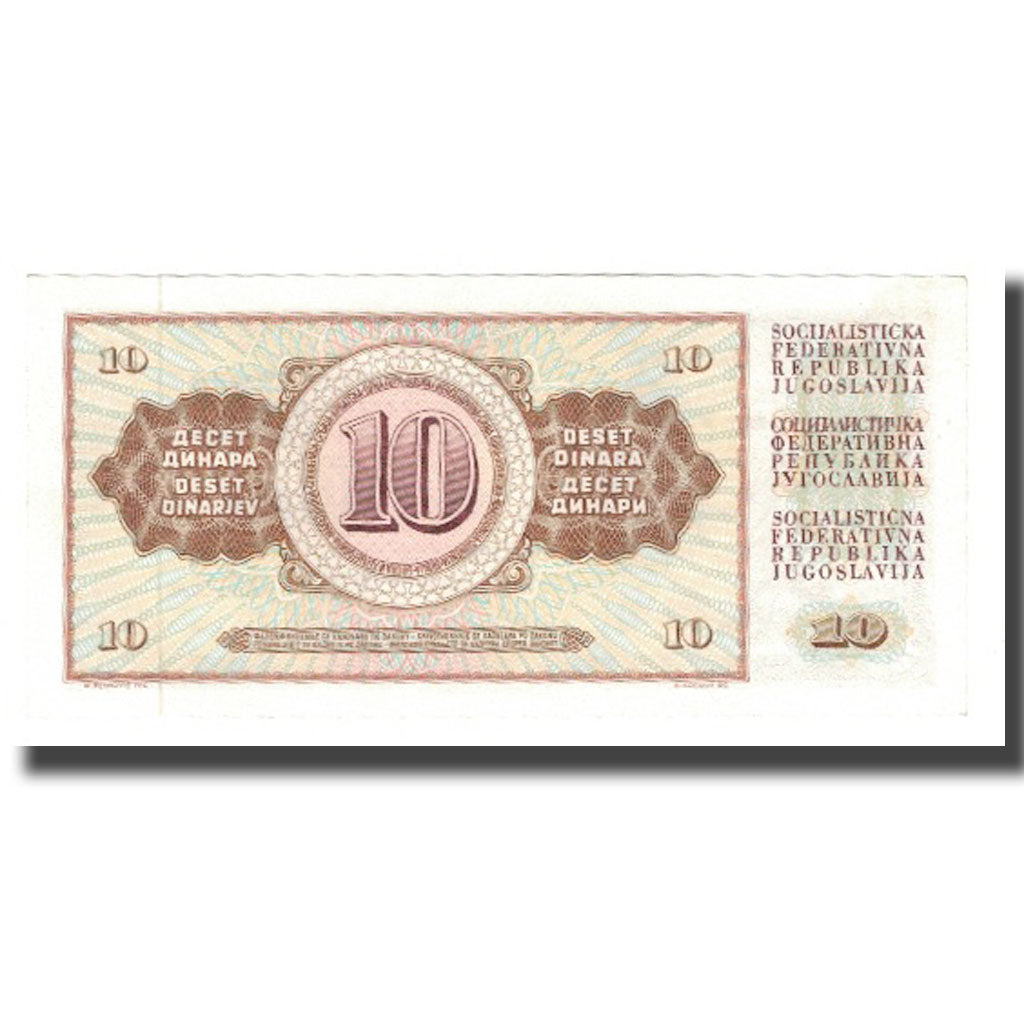 Banknote, Yugoslavia, 10 Dinara, 1978-1981, 1978-08-12, KM:87a, UNC(65-70)