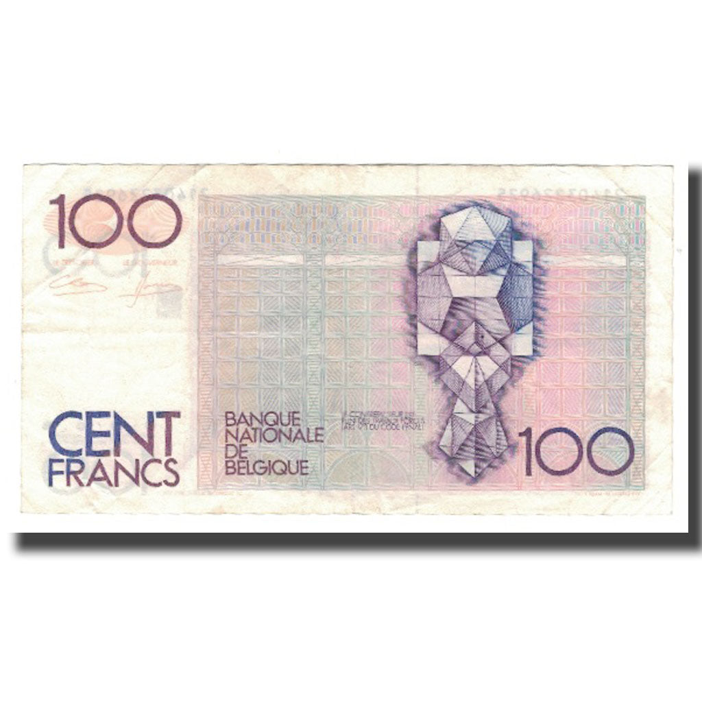 Nota, Bélgica, 100 Francs, KM:142a, EF(40-45)