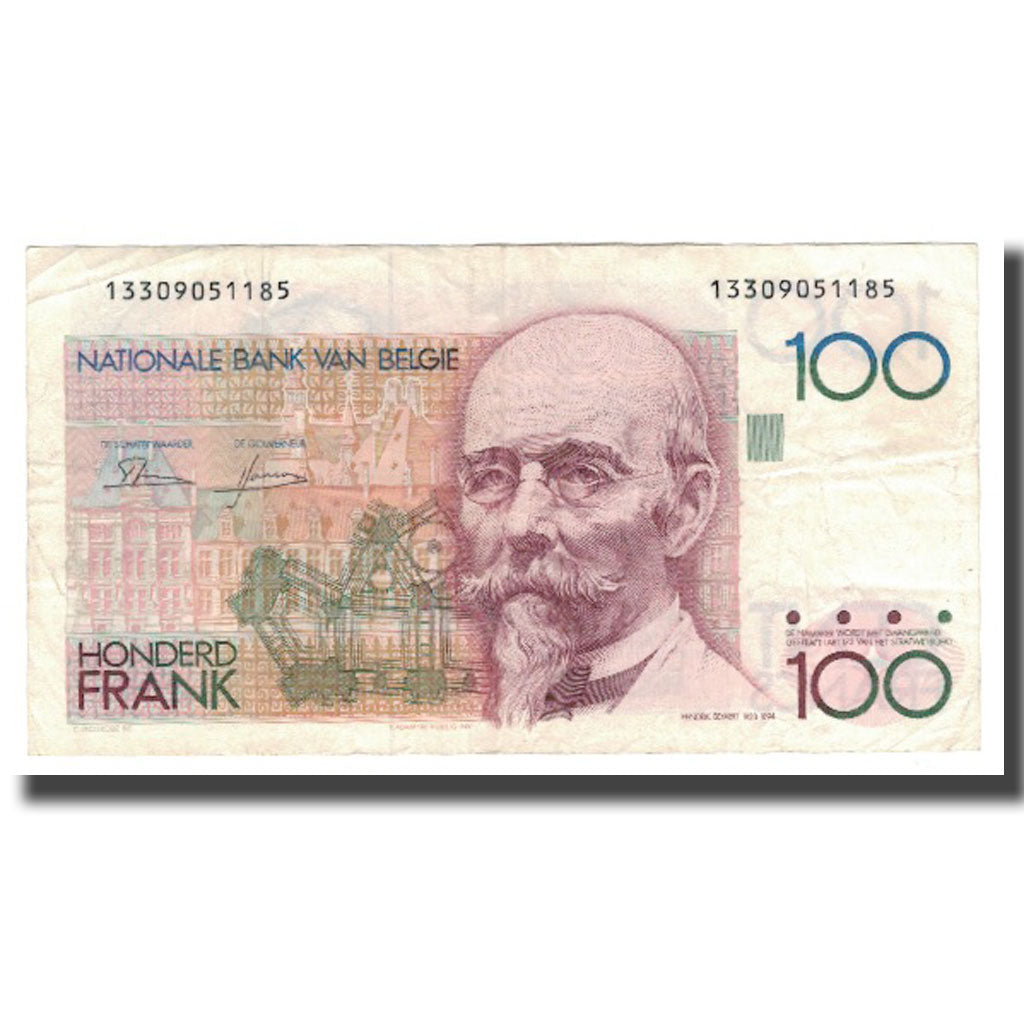 Banknot, Belgia, 100 Francs, KM:142a, EF(40-45)