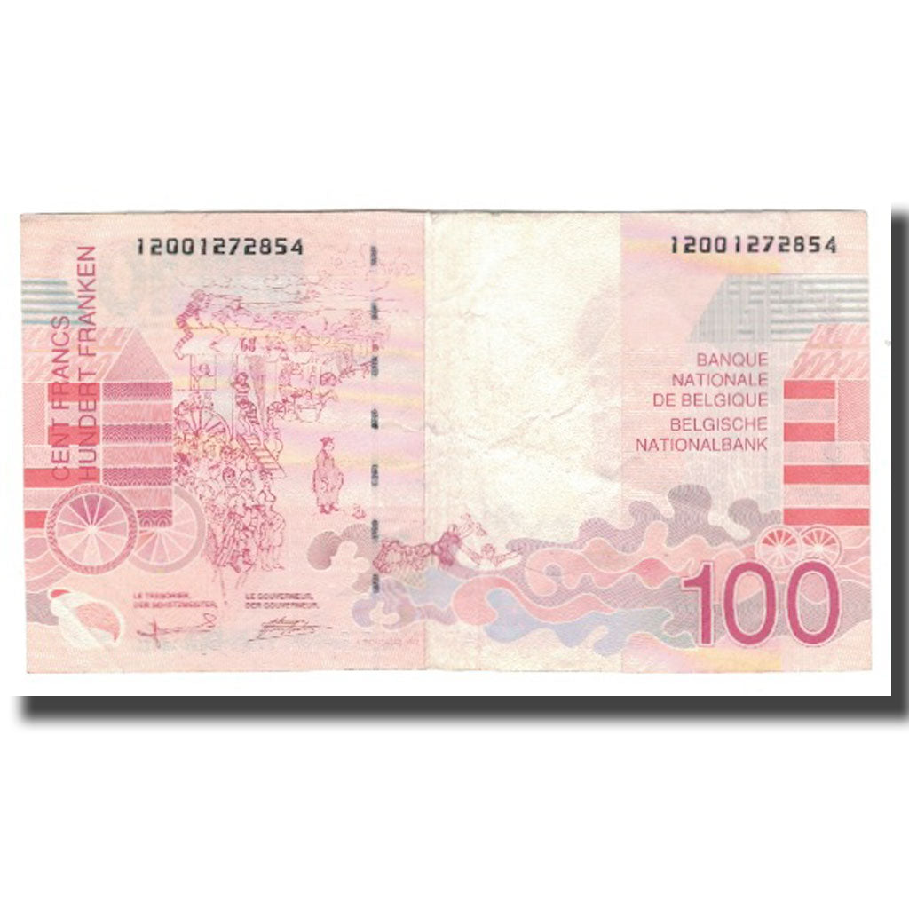 Nota, Bélgica, 100 Francs, KM:147, EF(40-45)