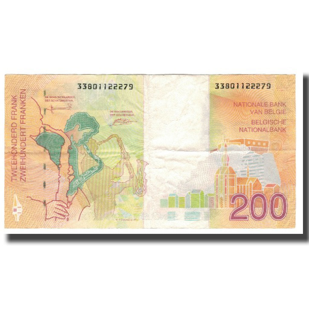 Banknote, Belgium, 200 Francs, KM:148, EF(40-45)