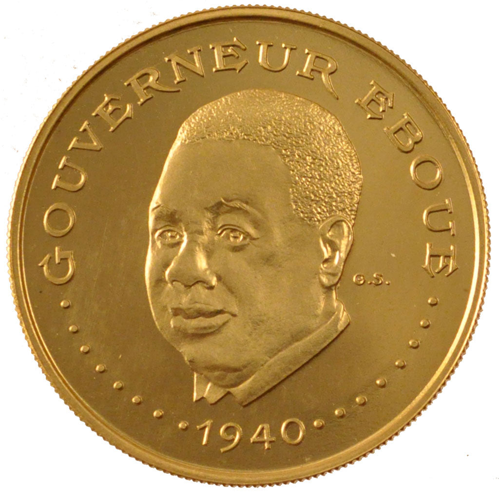 CHAD, 3000 Francs, 1970, KM #9, MS(65-70), Gold, 10.43