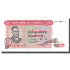 Banknote, Zaire, 50 Makuta, 1973-78, 1978-05-20, KM:16c, UNC(65-70)