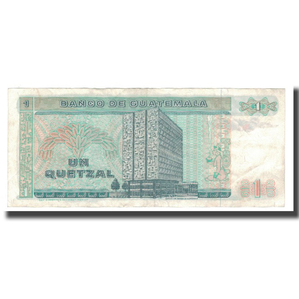 Banknote, Guatemala, 1 Quetzal, 1988, 1988-01-06, KM:66, AU(50-53)