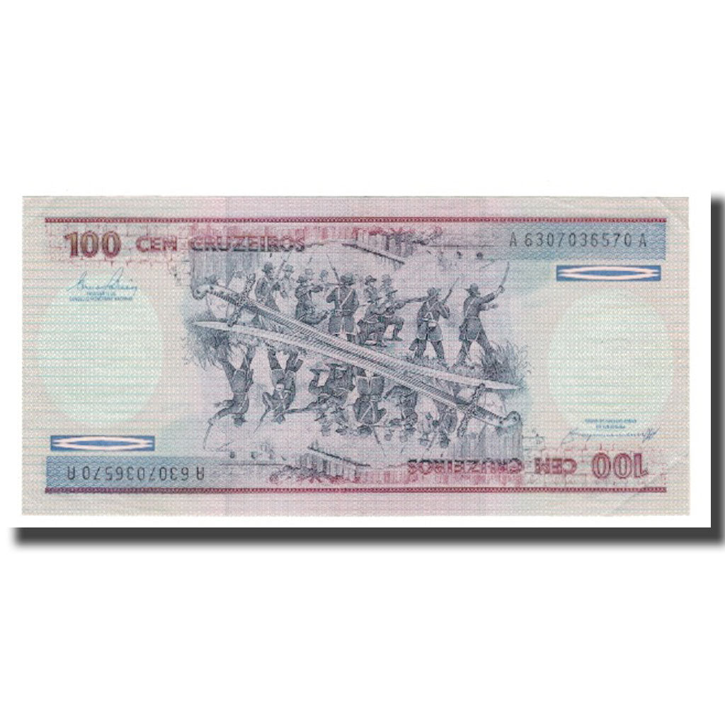 Banknote, Brazil, 100 Cruzeiros, Undated (1981-84), KM:198b, AU(50-53)