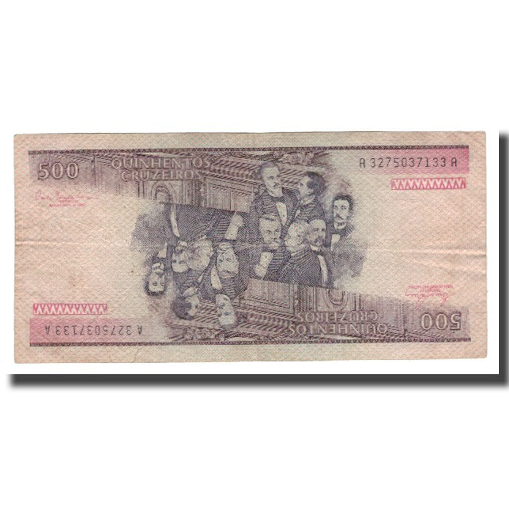 Banconote, Brasile, 500 Cruzeiros, Undated (1981-85), KM:200a, B+
