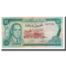 Banknote, Morocco, 50 Dirhams, 1970, KM:58b, AU(50-53)