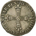 Moneta, Francia, 1/4 Ecu, 1592, Châlons-Sur-Marne, BB, Argento, Duplessy:1222