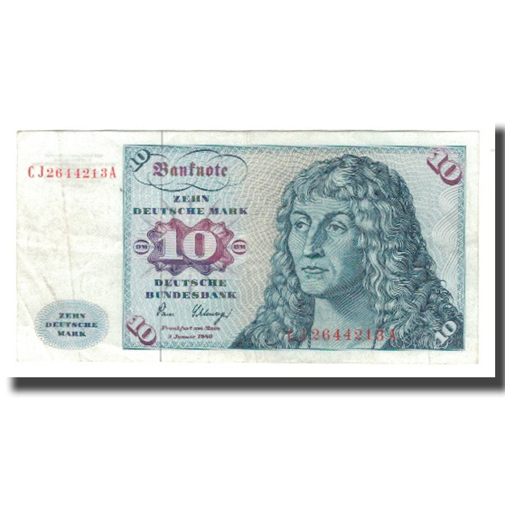 Banknote, GERMANY - FEDERAL REPUBLIC, 10 Deutsche Mark, 1980, 1980-01-02