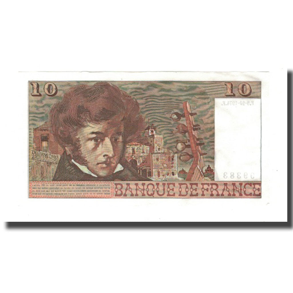 França, 10 Francs, 10 F 1972-1978 ''Berlioz'', 1974, 1974-10-03, UNC(65-70)