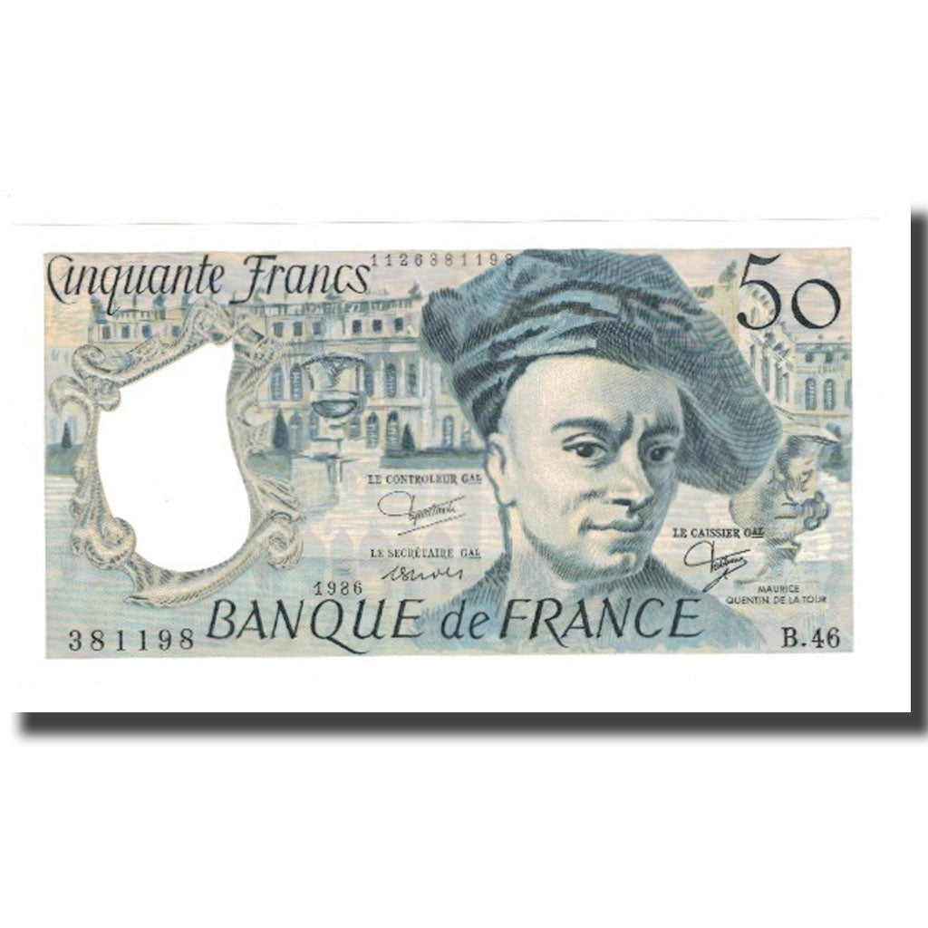 Frankreich, 50 Francs, Quentin de La Tour, 1986, UNZ, Fayette:67.12, KM:152b