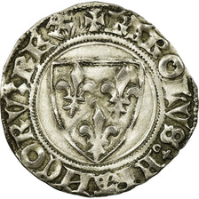 Duchy of Burgundy, au nom de Charles VI, Blanc Guénar, 1418