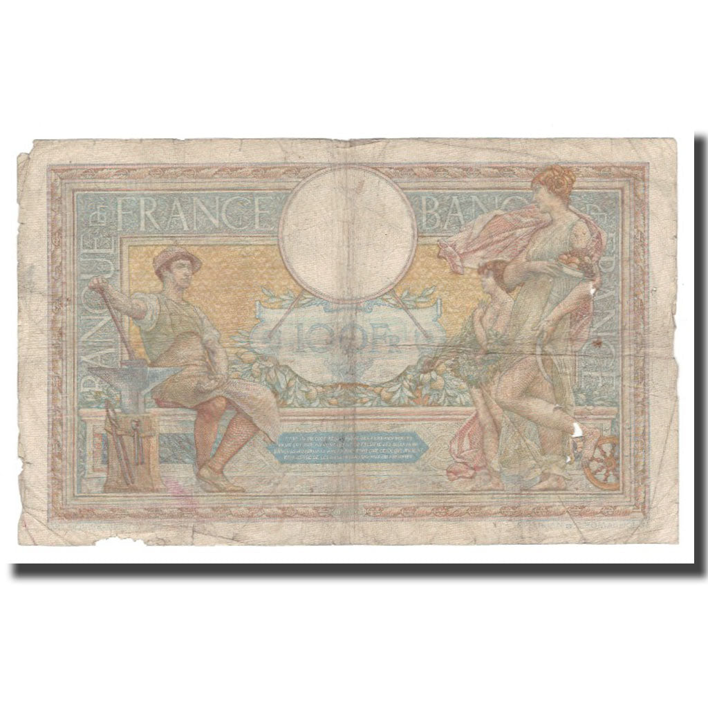 France, 100 Francs, Luc Olivier Merson, 1934, 1934-03-15, VG(8-10)