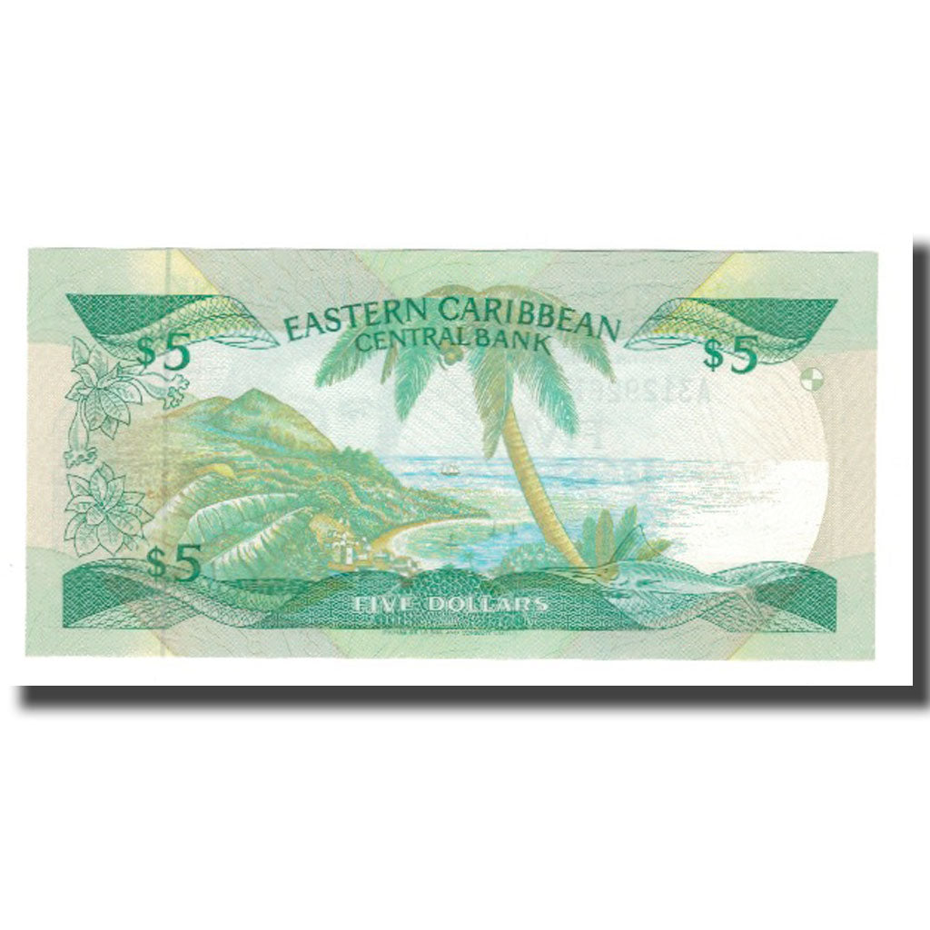 Banknote, East Caribbean States, 5 Dollars, Undated (1986-88), KM:18k
