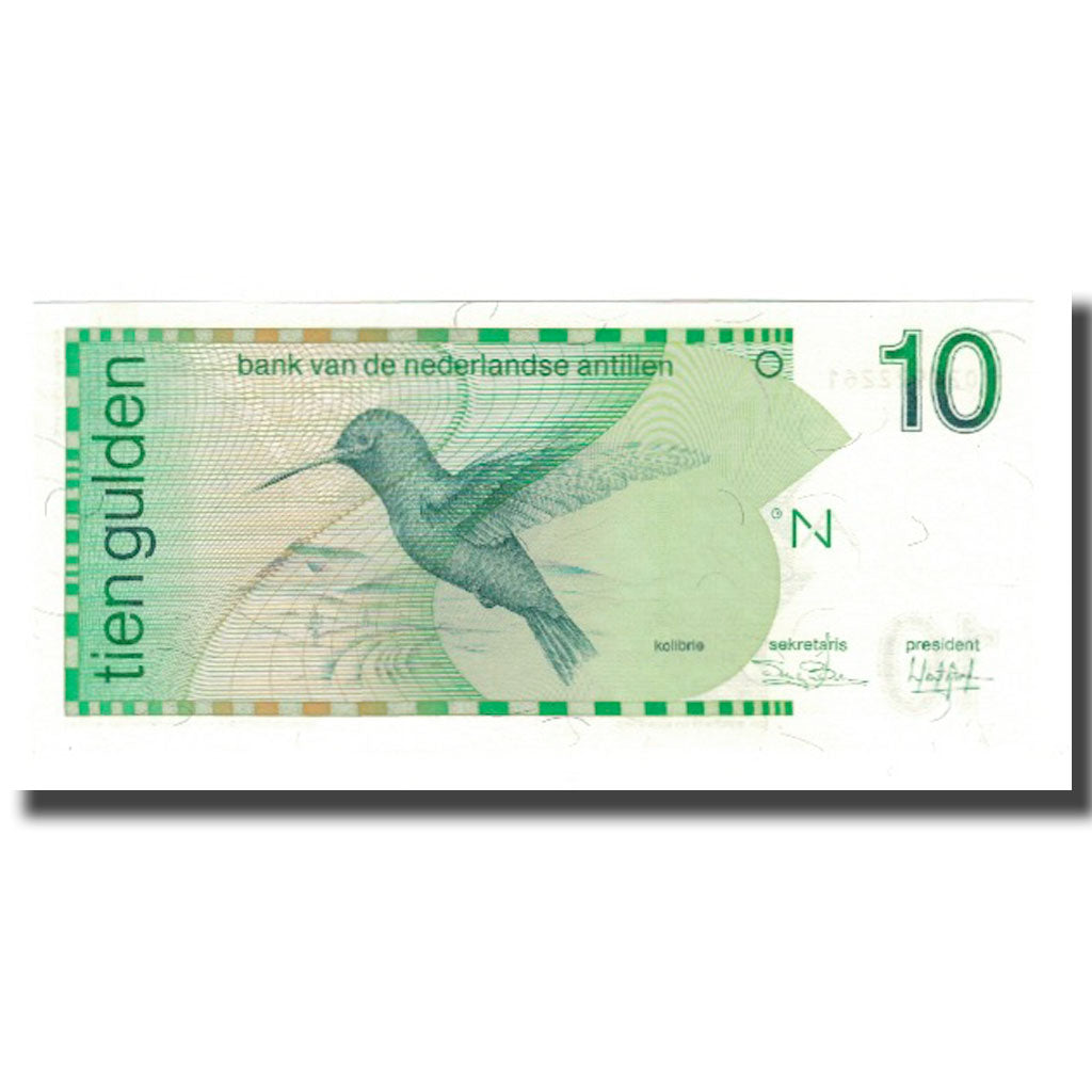 Banconote, Antille olandesi, 10 Gulden, 1986, 1986-03-31, KM:23a, FDS