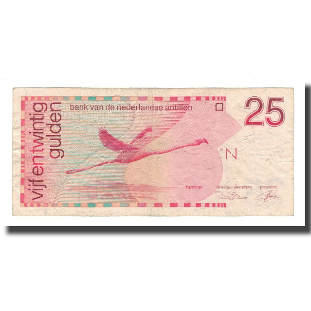 Banknote, Netherlands Antilles, 25 Gulden, 1990, 1990-01-01, KM:24b, VF(30-35)