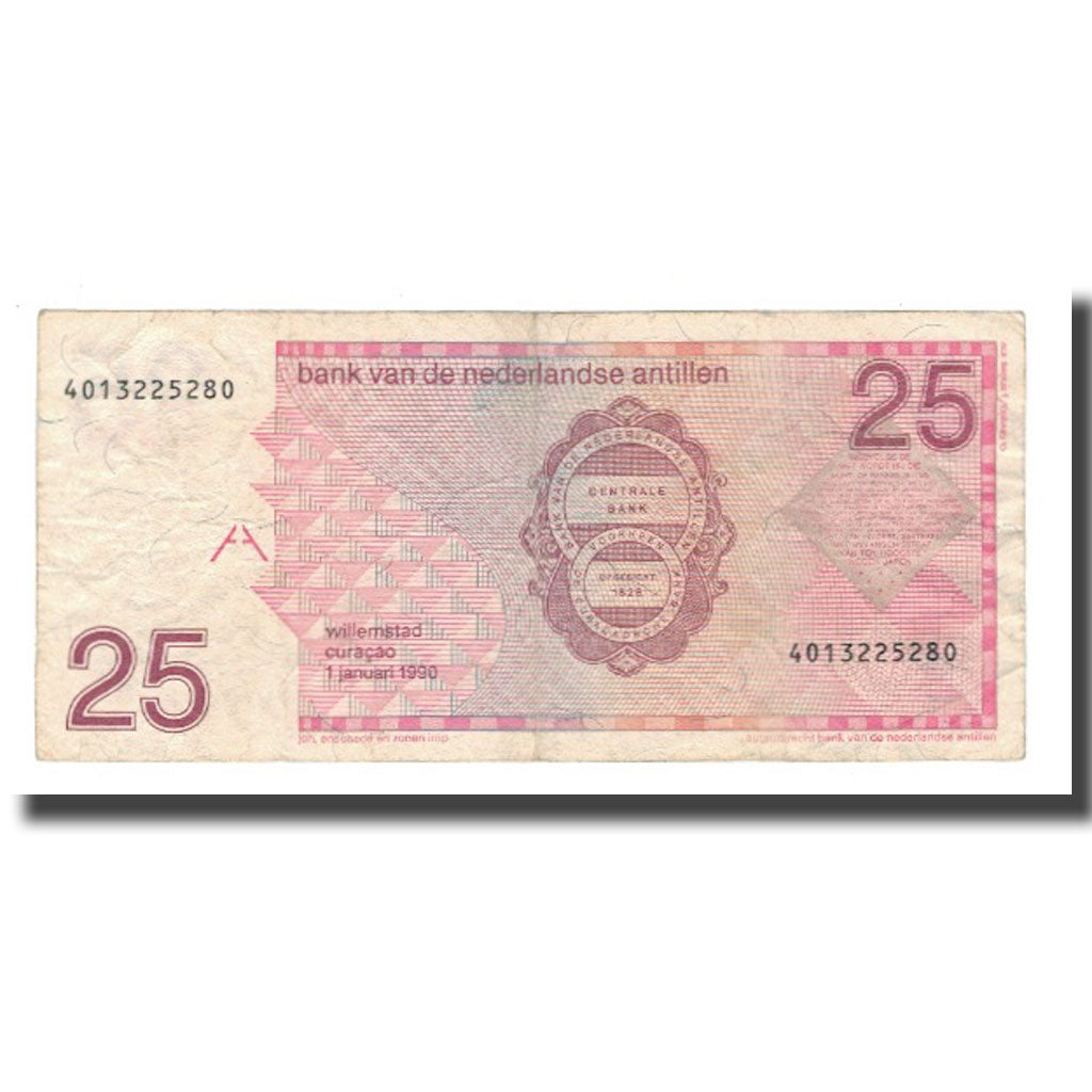 Banknote, Netherlands Antilles, 25 Gulden, 1990, 1990-01-01, KM:24b, VF(30-35)