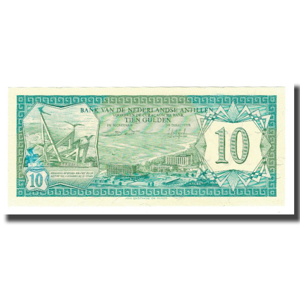 Banknote, Netherlands Antilles, 10 Gulden, 1984, 1984-06-01, KM:16b, UNC(65-70)