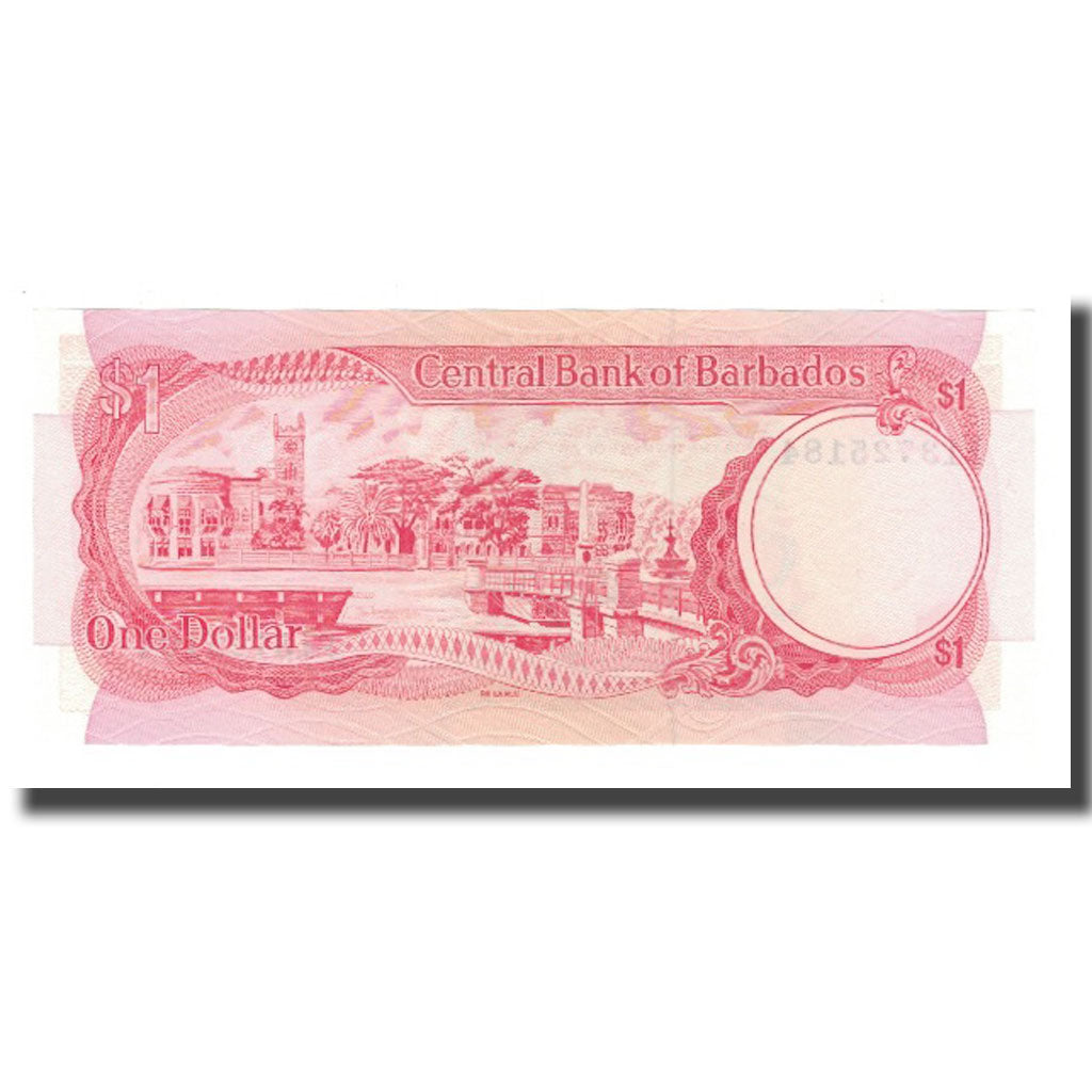 Nota, Barbados, 1 Dollar, Undated (1973), KM:29a, UNC(65-70)