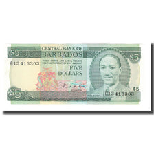 Banknot, Barbados, 5 Dollars, Undated (1999), KM:55, UNC(65-70)
