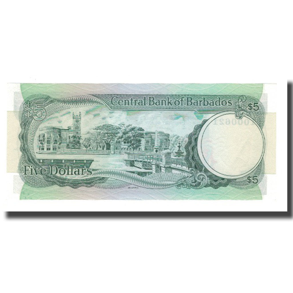 Billet, Barbados, 5 Dollars, Undated (1973), KM:31a, NEUF