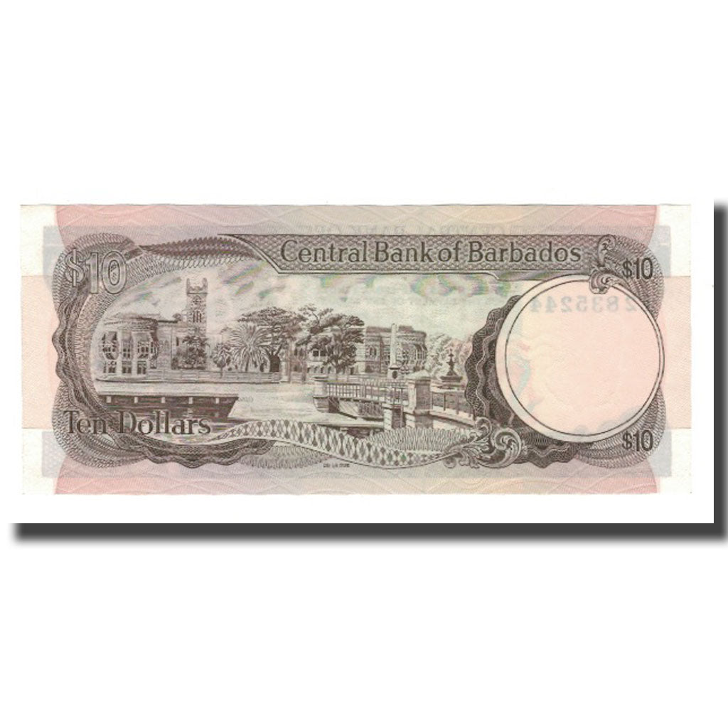 Banknote, Barbados, 10 Dollars, Undated (1973), KM:33a, UNC(63)