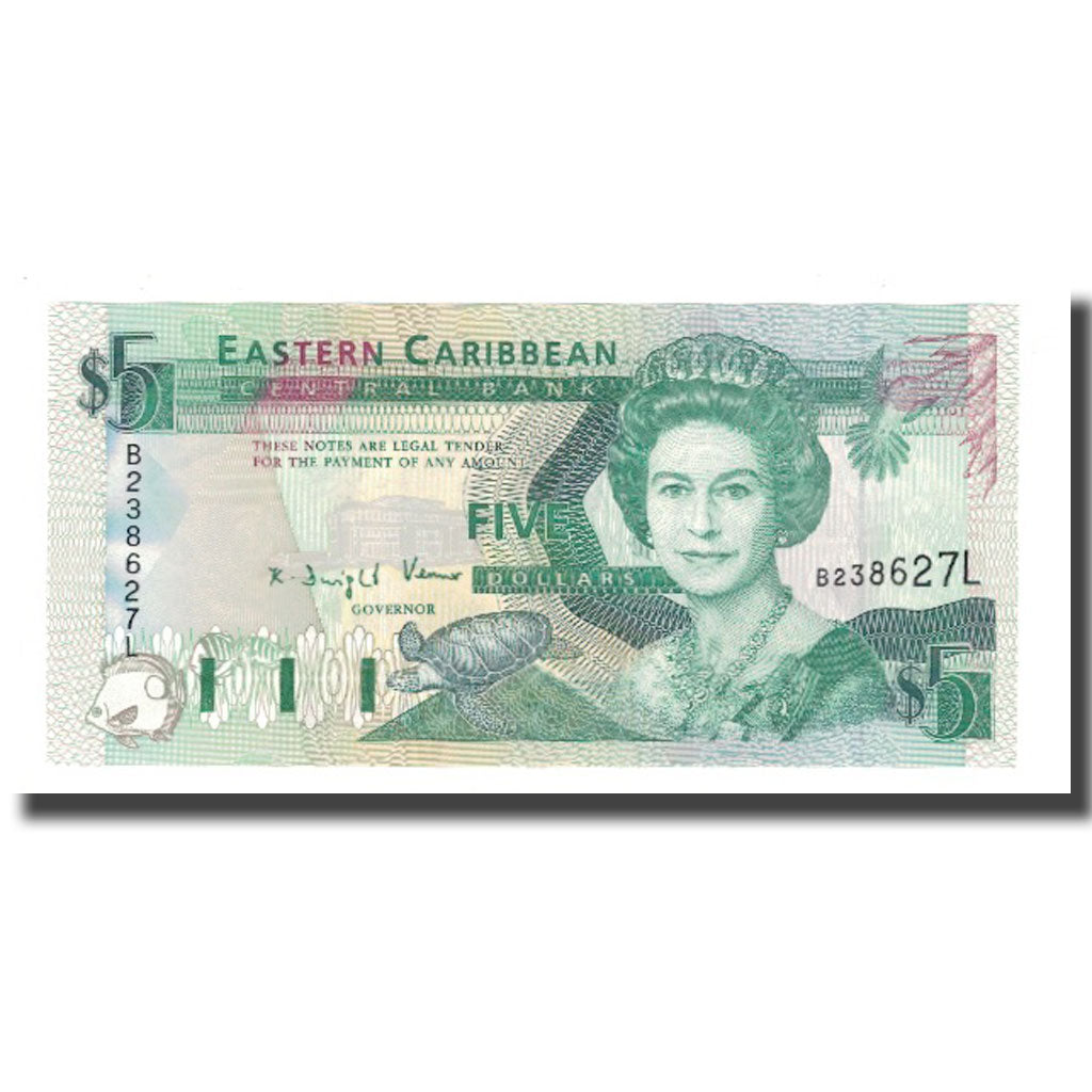 Banknote, East Caribbean States, 5 Dollars, Undated (2003), KM:42l, UNC(65-70)