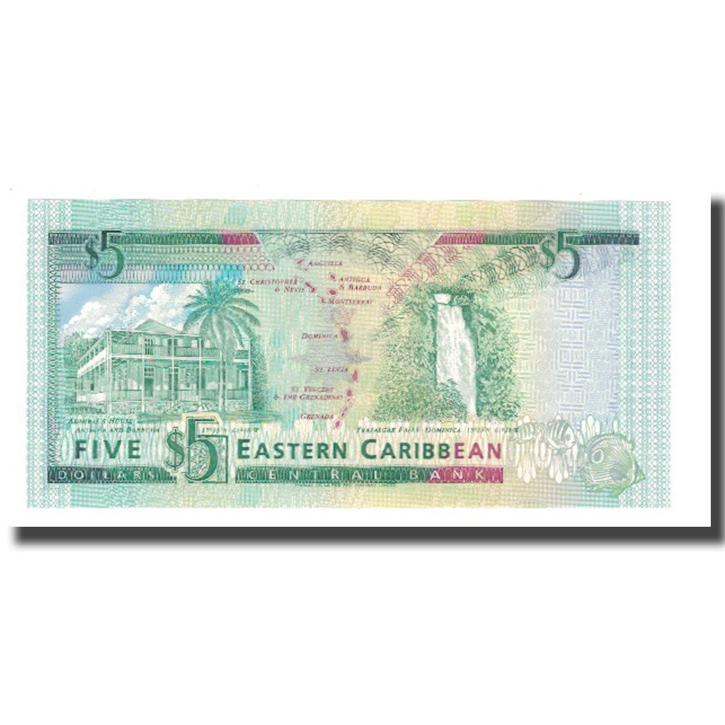 Banknote, East Caribbean States, 5 Dollars, Undated (2003), KM:42l, UNC(65-70)