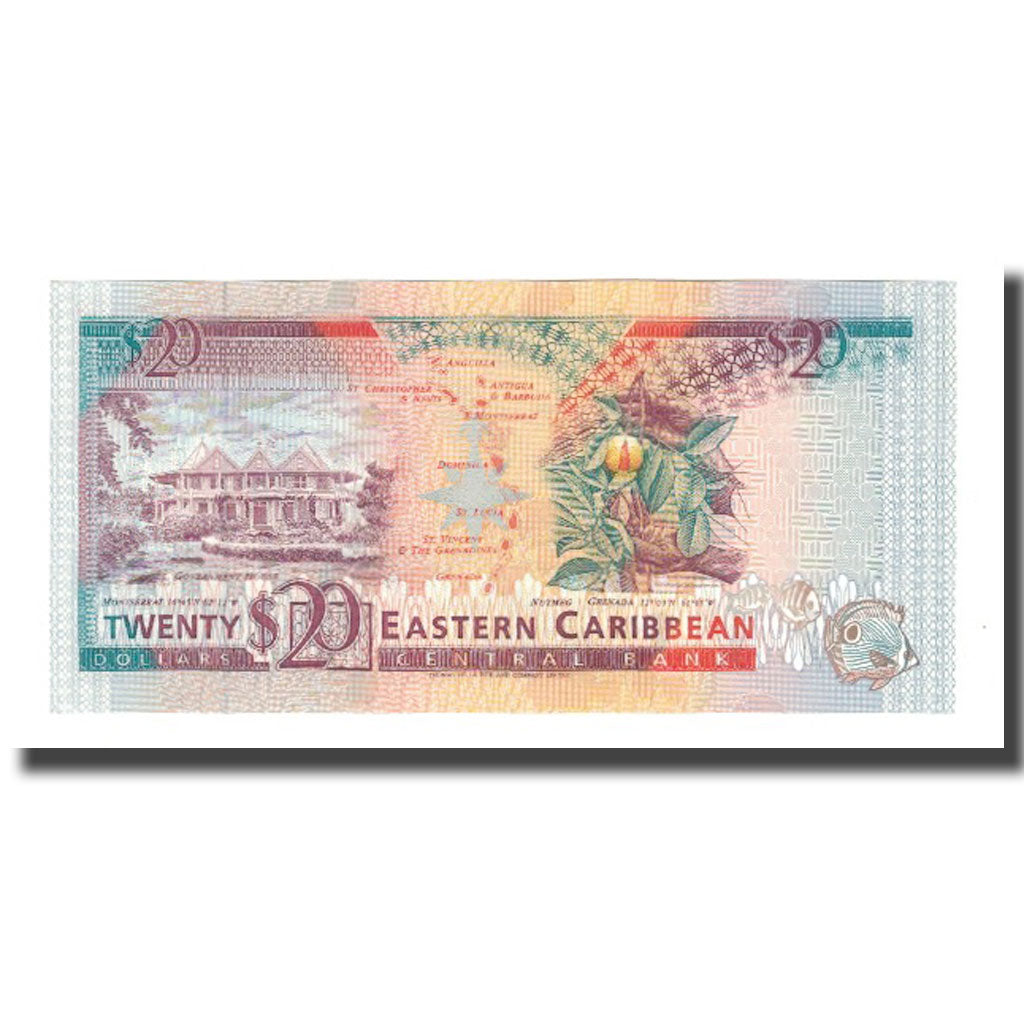 Banknote, East Caribbean States, 20 Dollars, Undated (2003), KM:44l, UNC(65-70)