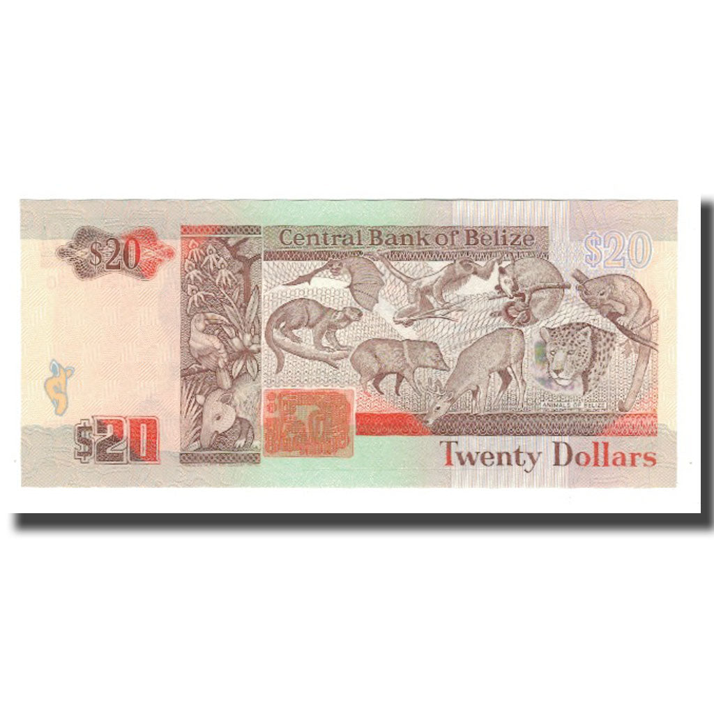 Banknote, Belize, 20 Dollars, 1990, 1990-05-01, KM:55, UNC(65-70)