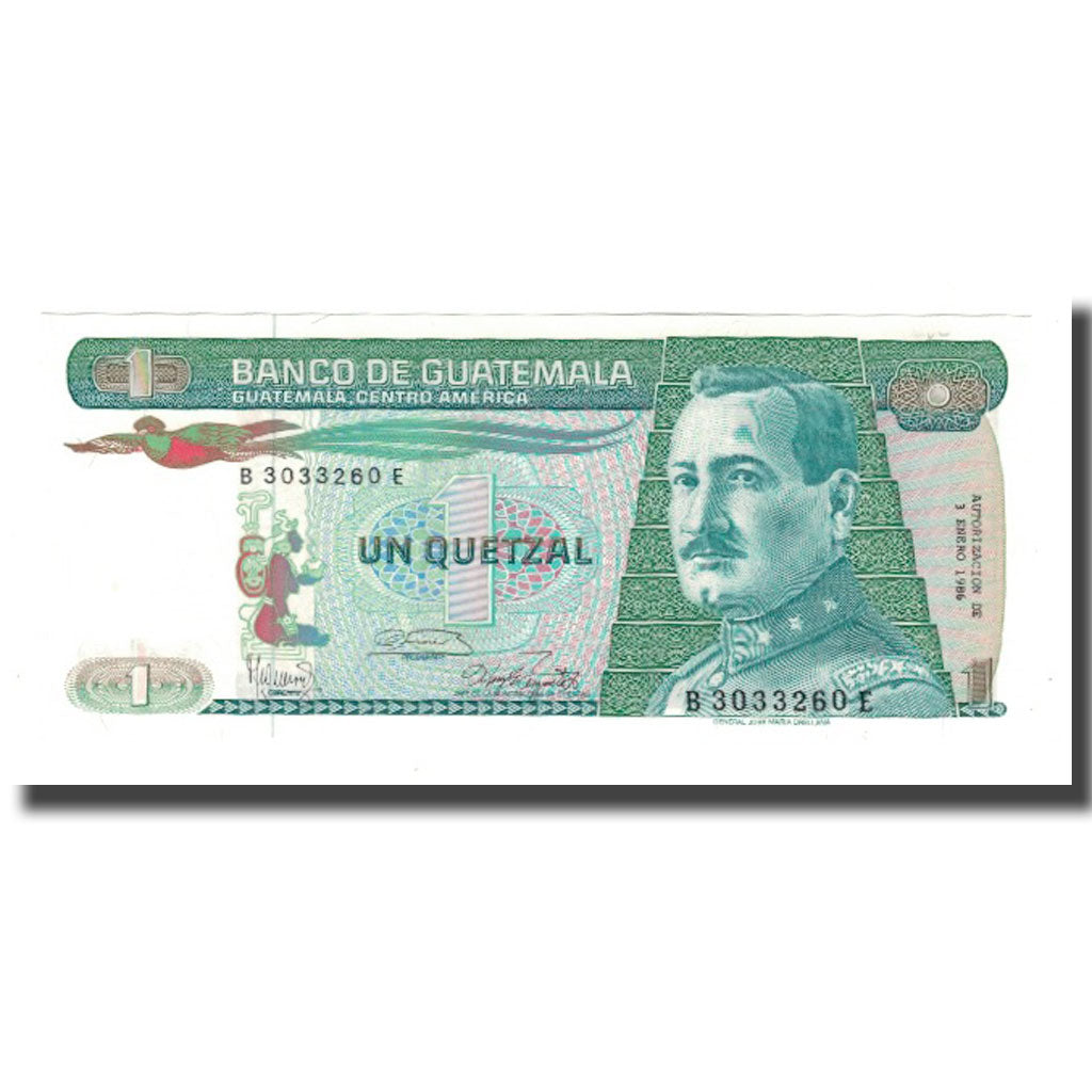 Banknote, Guatemala, 1 Quetzal, Undated (1983-89), KM:66, UNC(65-70)
