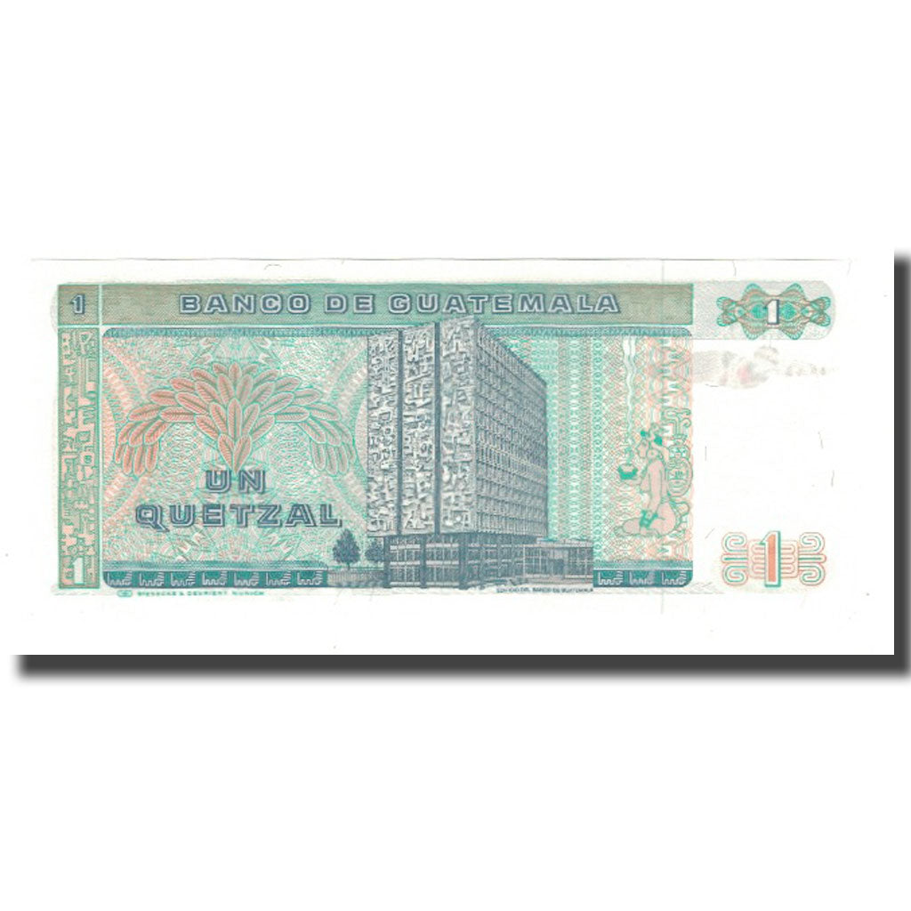 Banknote, Guatemala, 1 Quetzal, Undated (1983-89), KM:66, UNC(65-70)