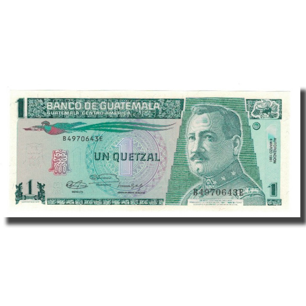 Geldschein, Guatemala, 1 Quetzal, 1991, 1991-03-06, KM:73b, UNZ